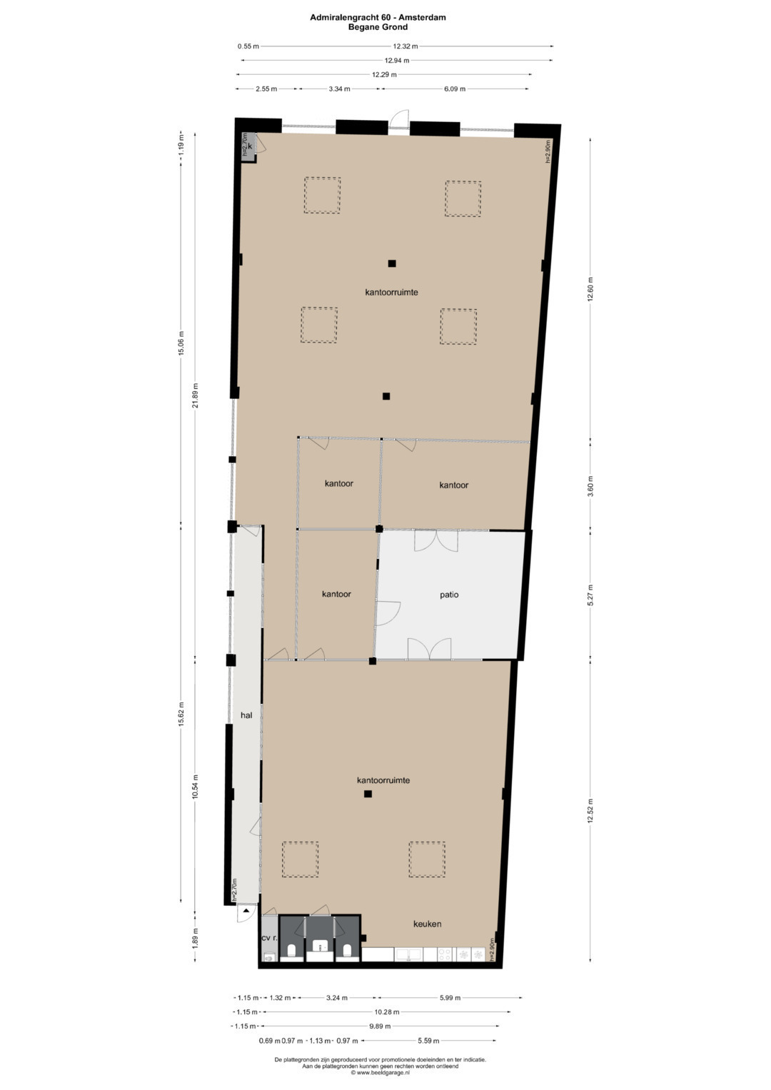 Floor Plan Admiralengracht 60hs